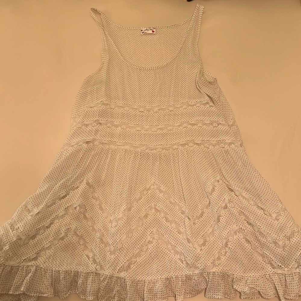 Voile and Lace Trapeze Slip